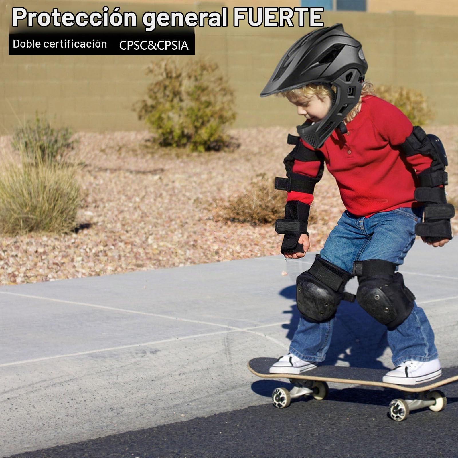 Casco Integral de Motocross para Niños y Niñas - Protección para Motocicleta y Bicicleta de Montaña