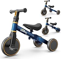 Vista 1 de Bicicleta de equilibrio 5 en 1 para niños, triciclo para niños de 1 a 3 años, juguete para montar de 18 meses a 4 años, bicicleta de regalo