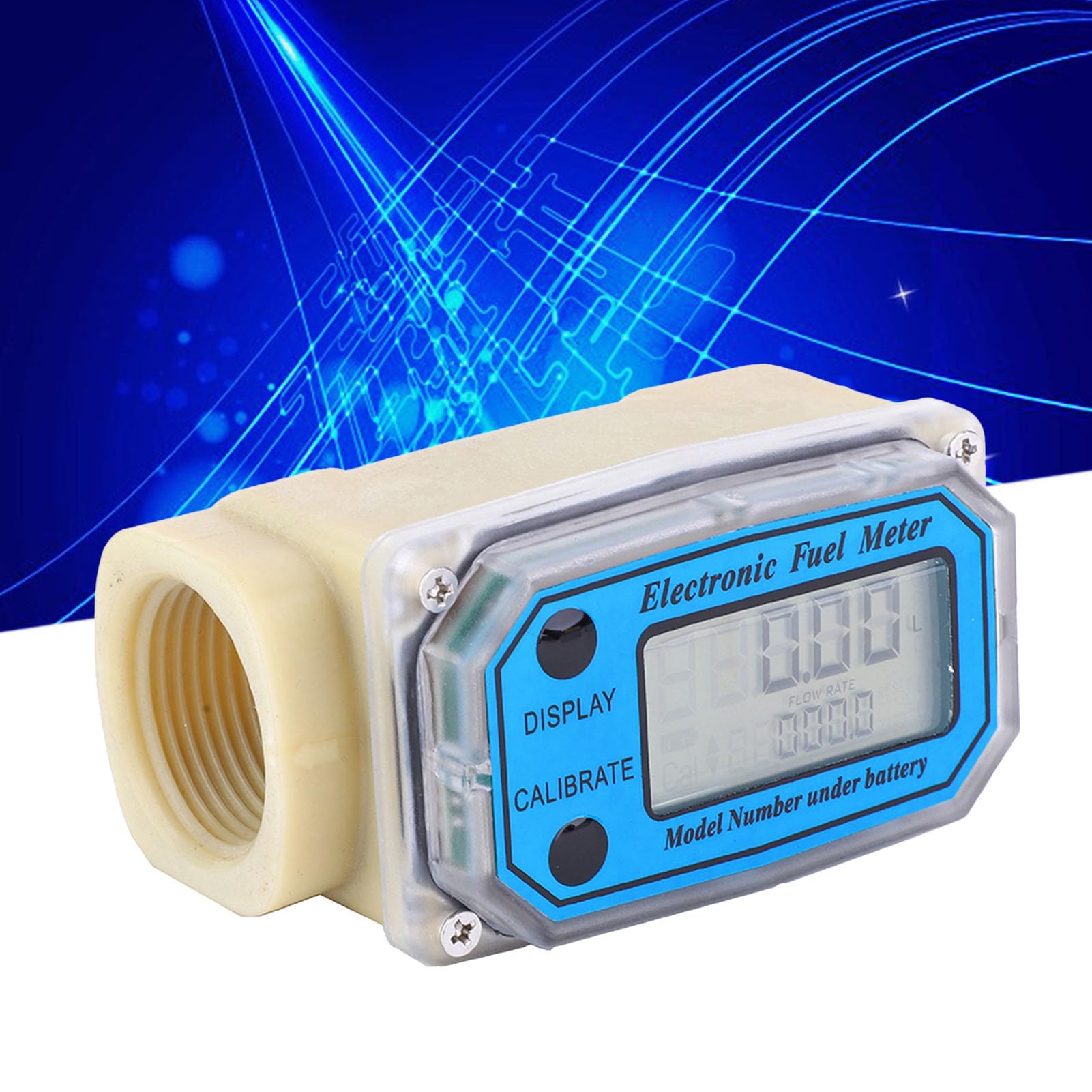 Mini Contalitri Digitale - Compatto e Leggero - Facile Installare - Precisione ± 1% - per, 1 NPT