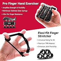 Vista 3 de FitBeast - Kit para fortalecer mano y dedos (5 accesorios), fortalece potencia de la mano y dedos y agarre, también fortalece la muñeca