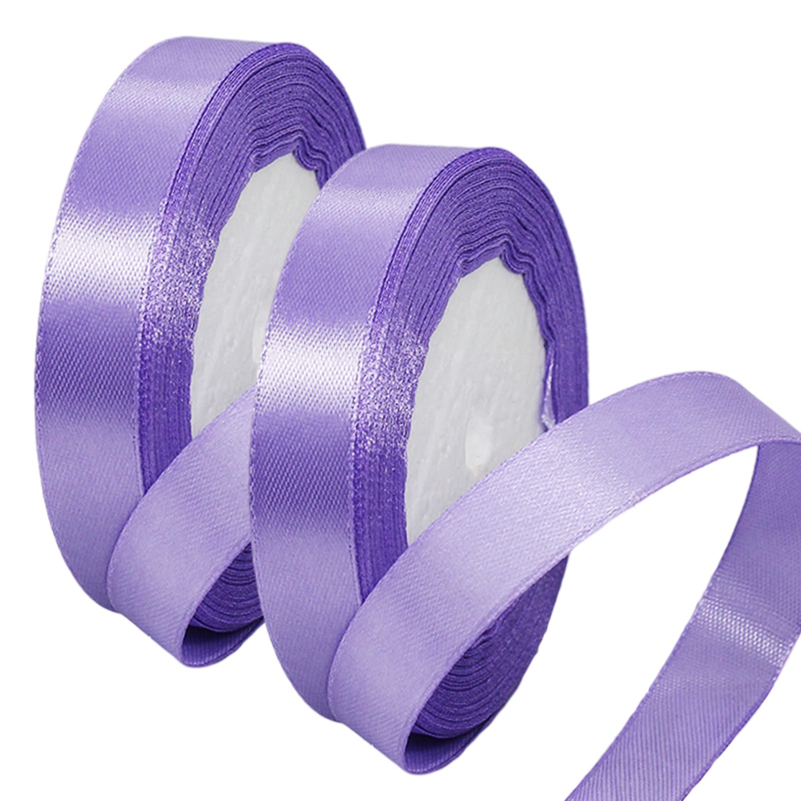 50mm Wide White Ribbon Thick Wedding Car Ribbon 22m, 2 inch Thick White Satin Ribbon for Gift Wrapping Wedding Car Christmas Birthday Cake Hair Bow Florist Bouquet Crafts Decorations — view 181