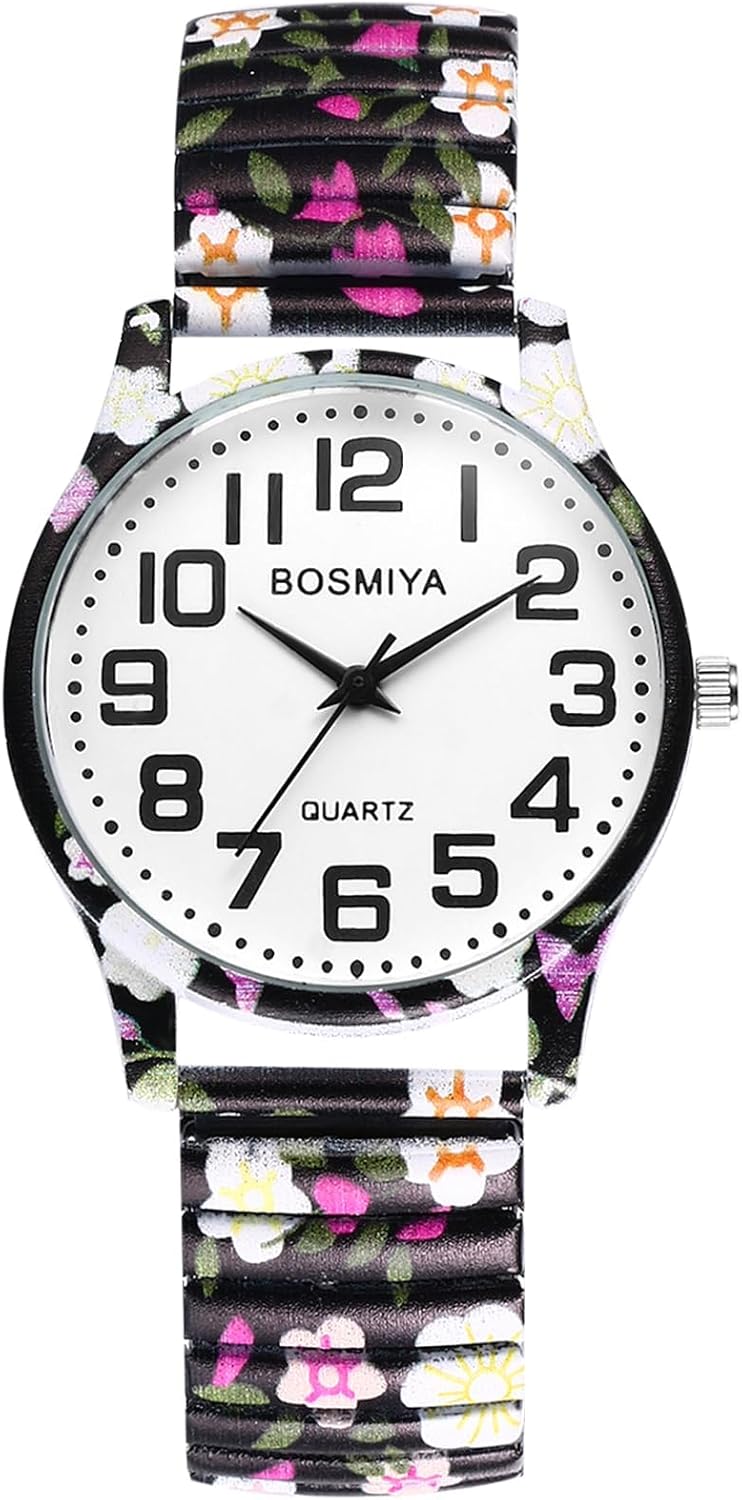 OIDEA Stretch Band Watches for Women: Bohemia Flower...