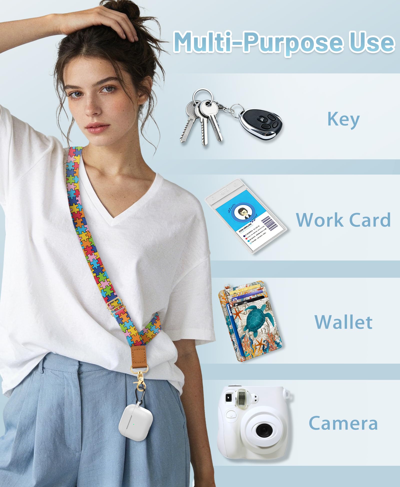 Amazon.com: Yonlevres Phone Lanyard Wrist Strap Crossbody, Autism