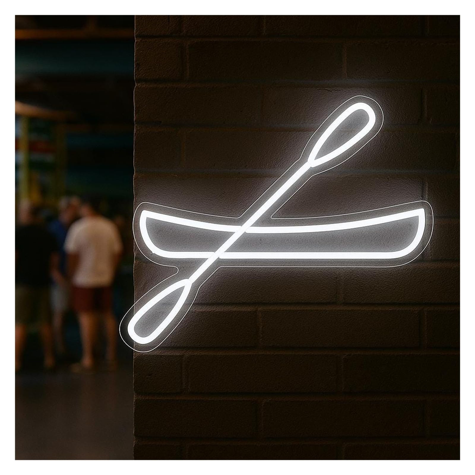 Shouxi A Sign Lamp Kayak Neon Sign Water Sport Canoe For Gameroom Bedroom Bar Livingroom Birthday Party Wall Decoration 51Cm
