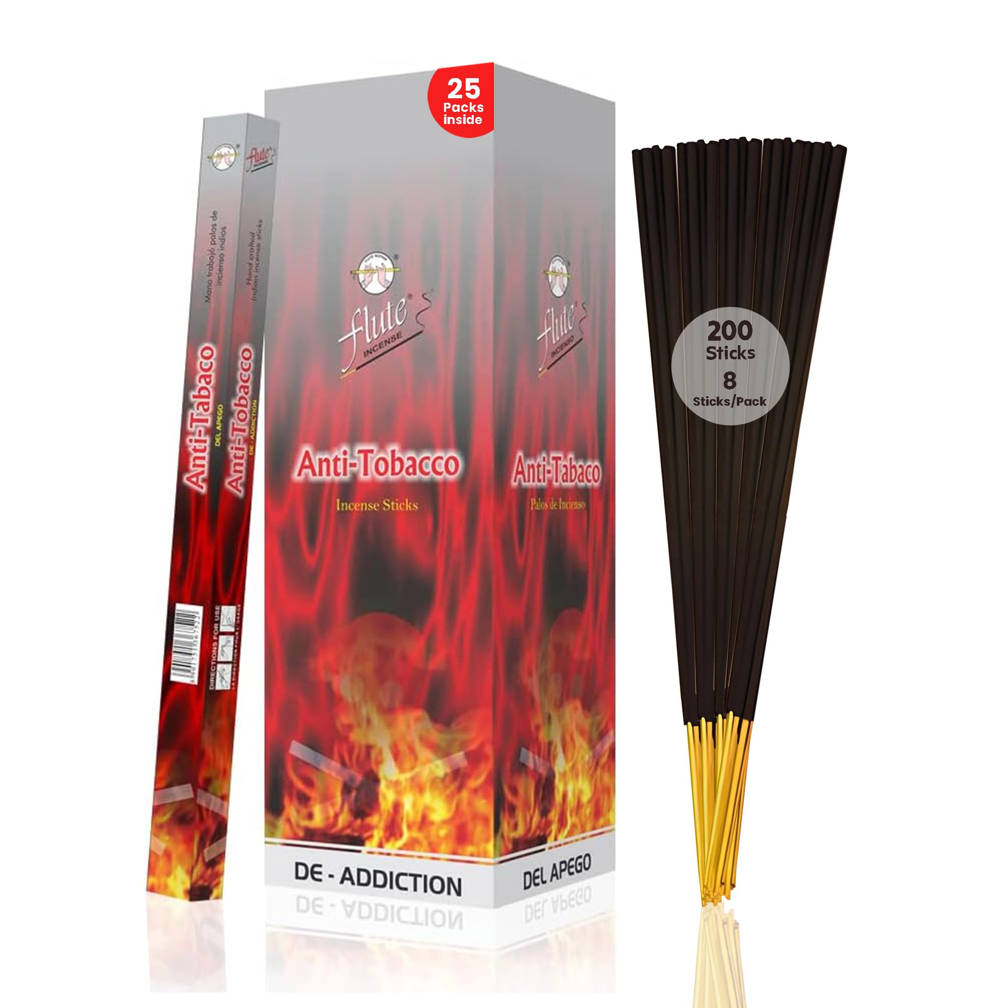 cigarette flute Amazon.com: Flute Anti-Tobacco Incense Sticks – Herbal Angelica Fragrance  for Fresh Living Spaces – 8 Sticks/Pack, 25 Packs/Box (9 Inch, 200 Sticks)