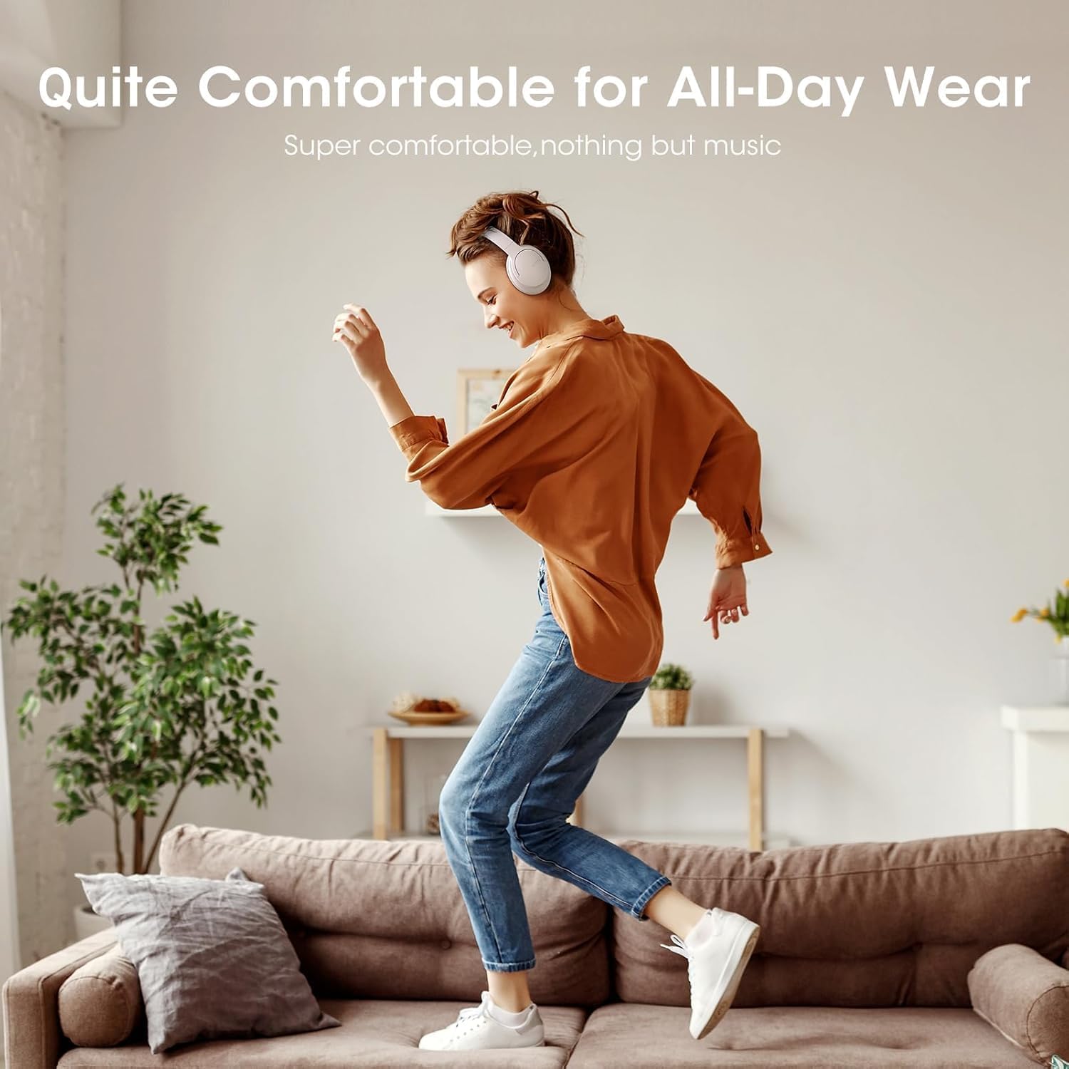 DOQAUS LIFE 4 Headphones with plush memory foam earcups