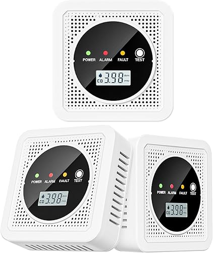 3 paquetes, 2 en 1, detector de monóxido de carbono de humo, detector de monóxido de carbono, alarma de humo, alarma de CO, sonido de 85 db, alarma disponible en Yaxa Costa Rica