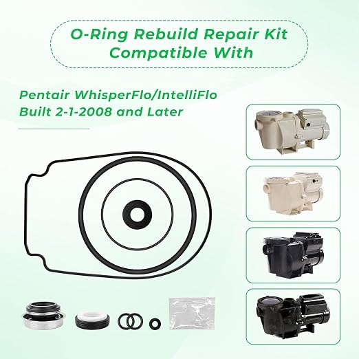 Kit de reparación de sellos O Ring para bomba Pentair WhisperFlo miniatura 3