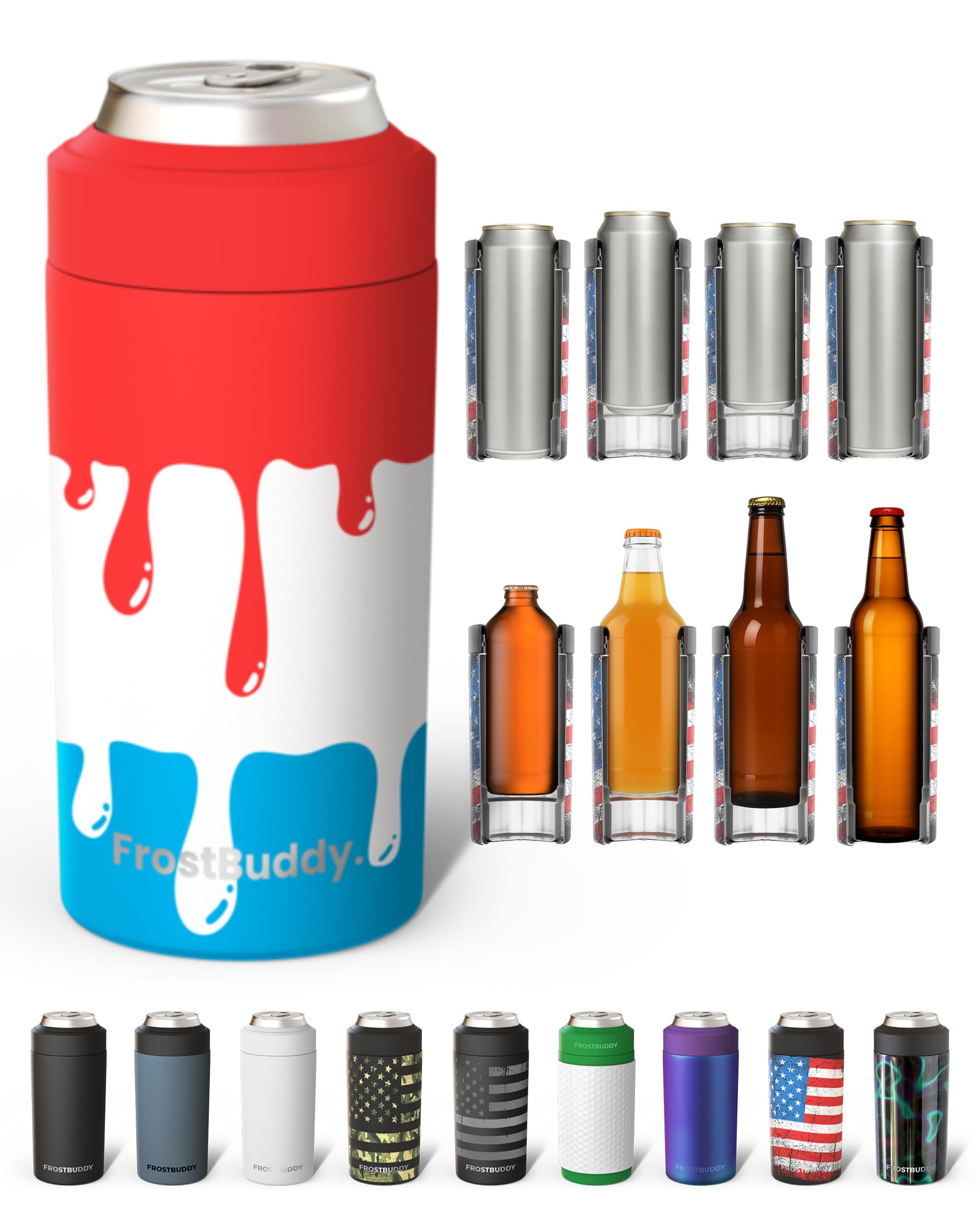 Amazon.com: Frost Buddy Universal Can Cooler - Fits Slim Cans, 12