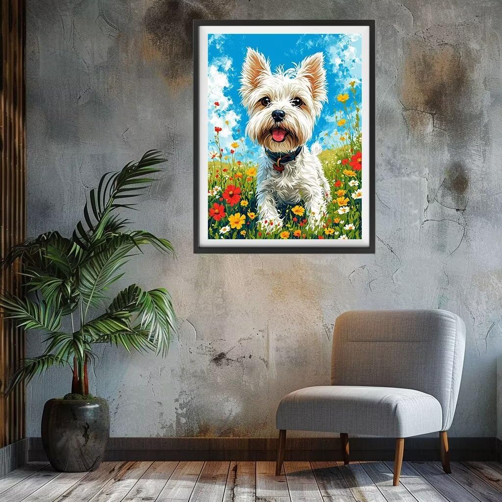 Peinture Numero Adulte Chien Peinture Numéro Animal Paint By