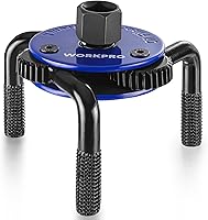 Vista 8 de WORKPRO Llave de filtro de aceite magnética ajustable, herramienta de extracción universal de 3 mandíbulas 3"–5" (76–130mm), diseño de bloqueo