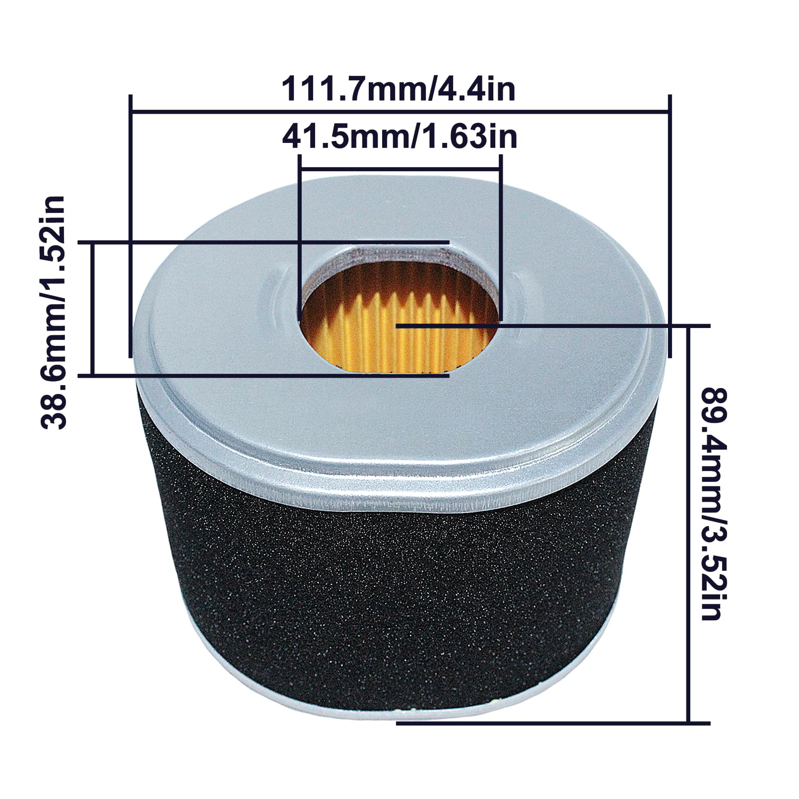 Kit de filtro de aire, para motores de cortacésped de gasolina para Honda Gx340 Gx390 11Hp y 13Hp, 17210-Ze3-505, 17210-Ze3-010 para Stens: 100-012 para Oregon: 30-417 para rotativo: 19-7712