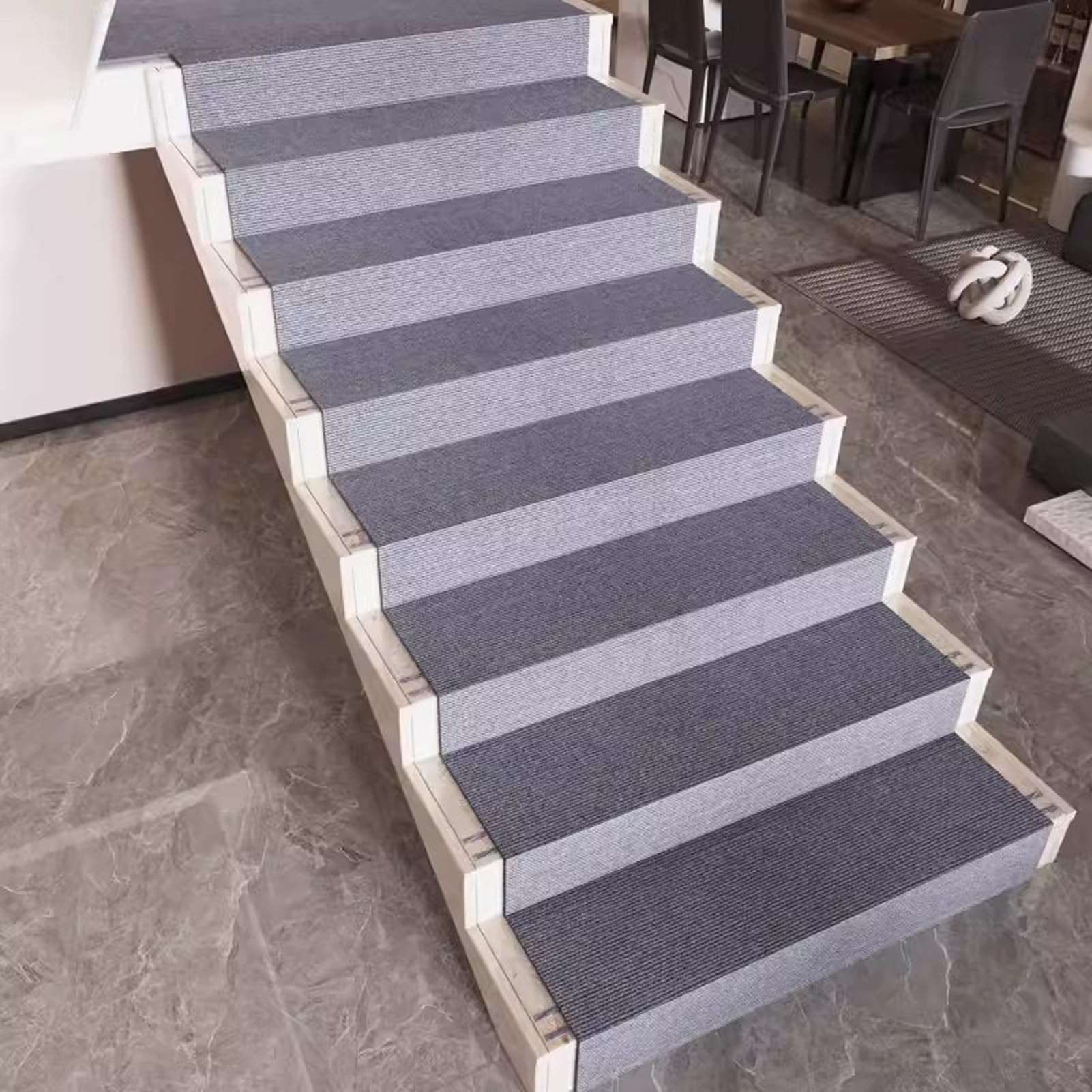 Tapis d'escalier, Antidérapant Escalier Tapis d'intérieur Antidérapant, Auto-adhésif Tapis de Marche Escalier, Tapis de Marche pour l'intérieur Exterieur