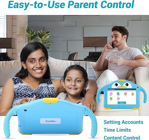 Miniatura 4 de Tablet para niños pequeños Tablet Android para niños con WiFi doble cámara 1GB 32GB almacenamiento 1024 x 600 pantalla táctil modo de control