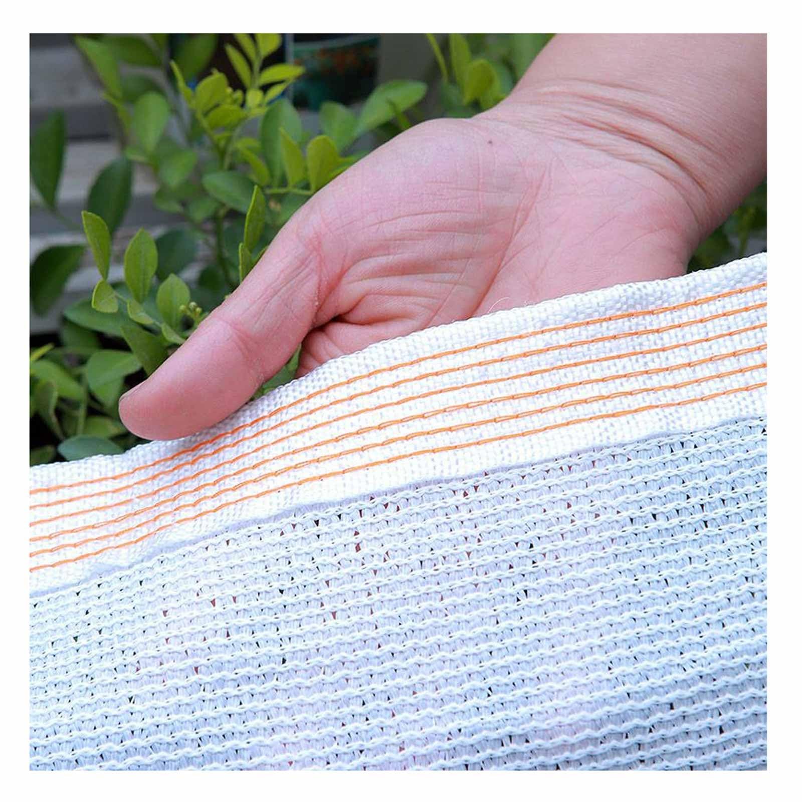 Filet d'ombrage blanc pour serre et enclos animaux de jardin 4x7m