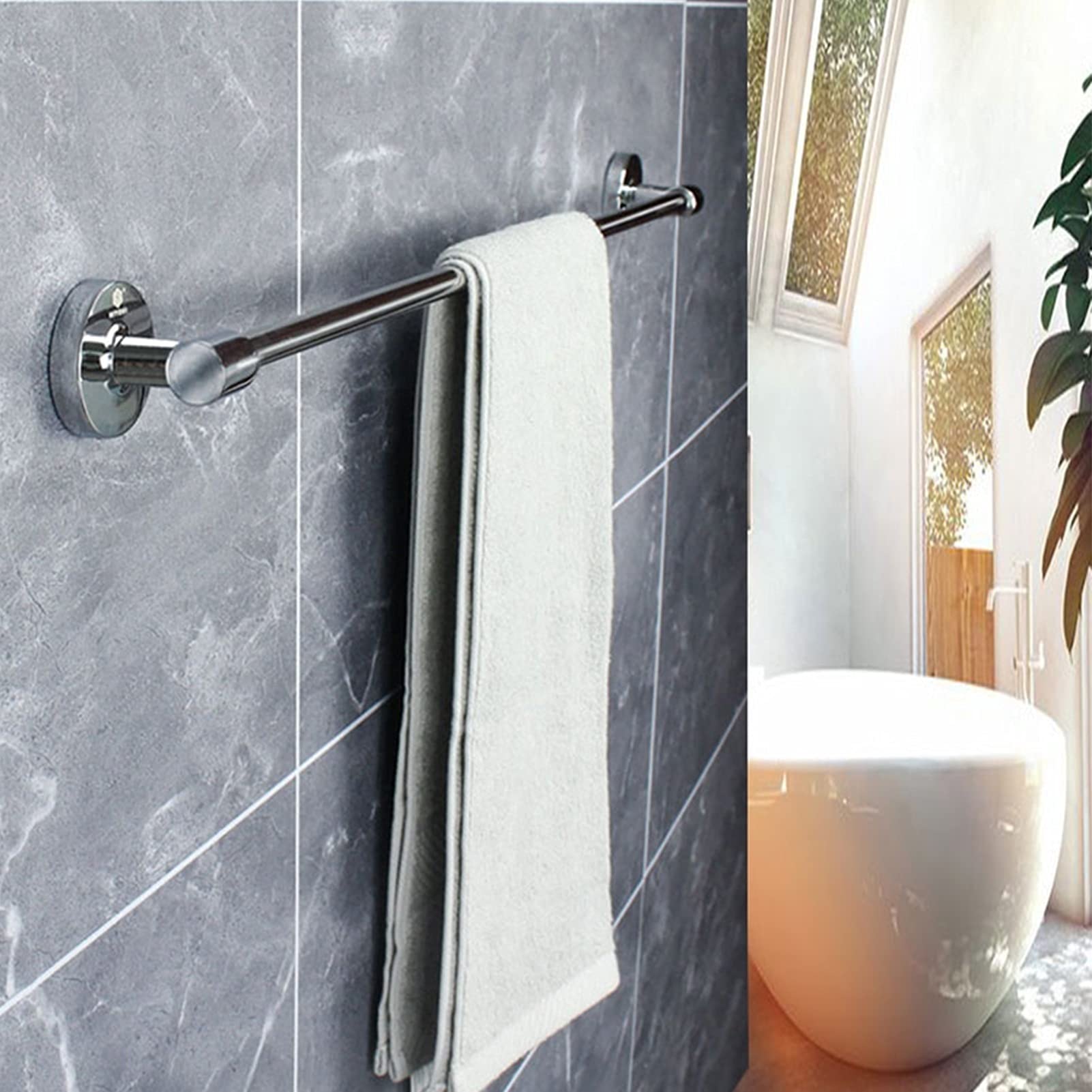 LMYSXAOZ Long Towel Bar Rail, SUS 304 Stainless Steel Holder Rack for Bathroom Kitchen or Toilet, Single Lengthen 17 Size Optional, 40CM-120CM (Size : 100cm)