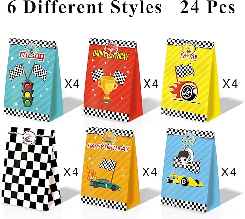 Miniatura 10 de 24 bolsas de golosinas para camiones de bomberos, suministros de fiesta de cumpleaños, suministros de fiesta de bomberos, decoraciones de