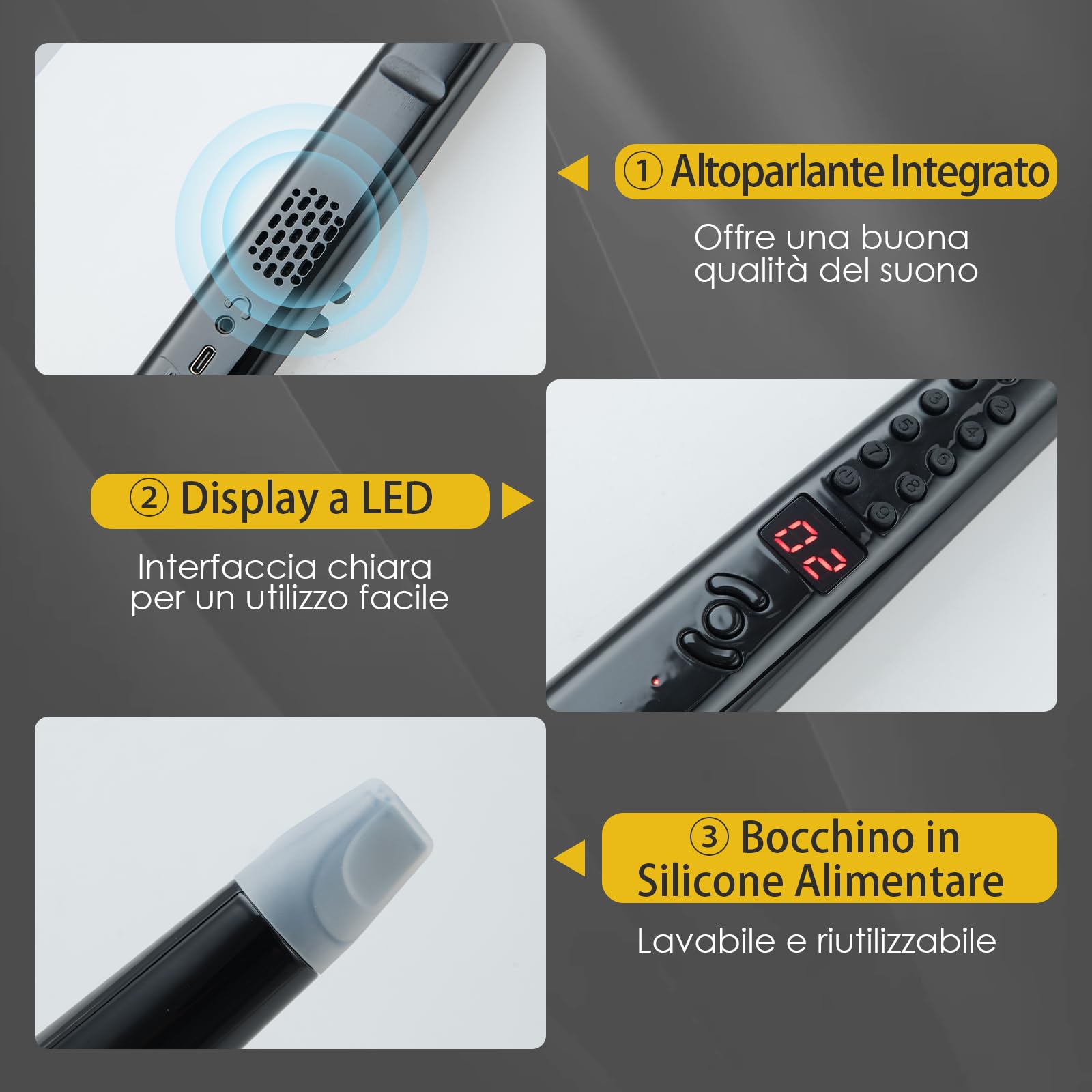 COSTWAY Strumento a Fiato, Strumento Musicale Digitale, Connettività MIDI Bluetooth USB, con 13 Toni, 2 Digitazioni e 3 Sensibilità, Sassofono Elettronico per Principianti, Bambini e Adulti
