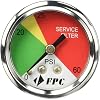 Baldwin Filters Pressure Gauge, Width In. 1-12