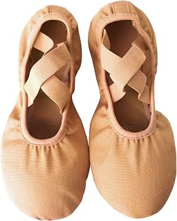 Ballet Shoes 2 Pairs Women Ballet Training Shoes Dance Adult Children Body Ballet Shoes Soft Sole Professional Canvas Dance Shoes for Ballet Dance Slippers for Girls Toddlers Women.