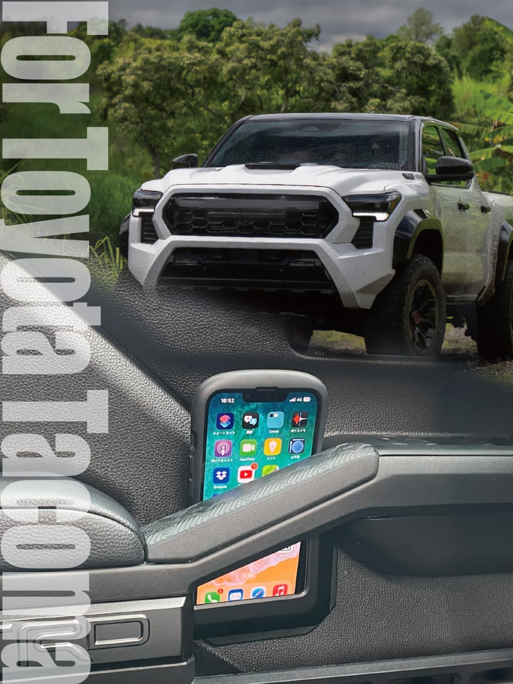 Door Side Storage Organizer for TACOMA & 4RUNNER, Black Interior Accessories Compatible with Toyota Tacoma（N400, 2024+ model year）, 4Runner (N500, 2025+ model year Models