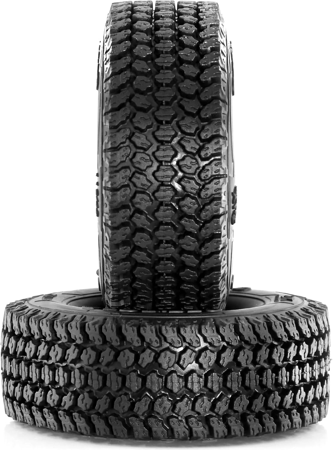 1.9″ 1/10 RC Crawler Tires 116mm OD Mud Terrain Tire Soft Rubber Tire with Foam Inner Tubes for Vehicles 1:10 RC Crawler Universal All-Terrain for Axial TRX4 6 SCX10 9004 SCX10 III%t051