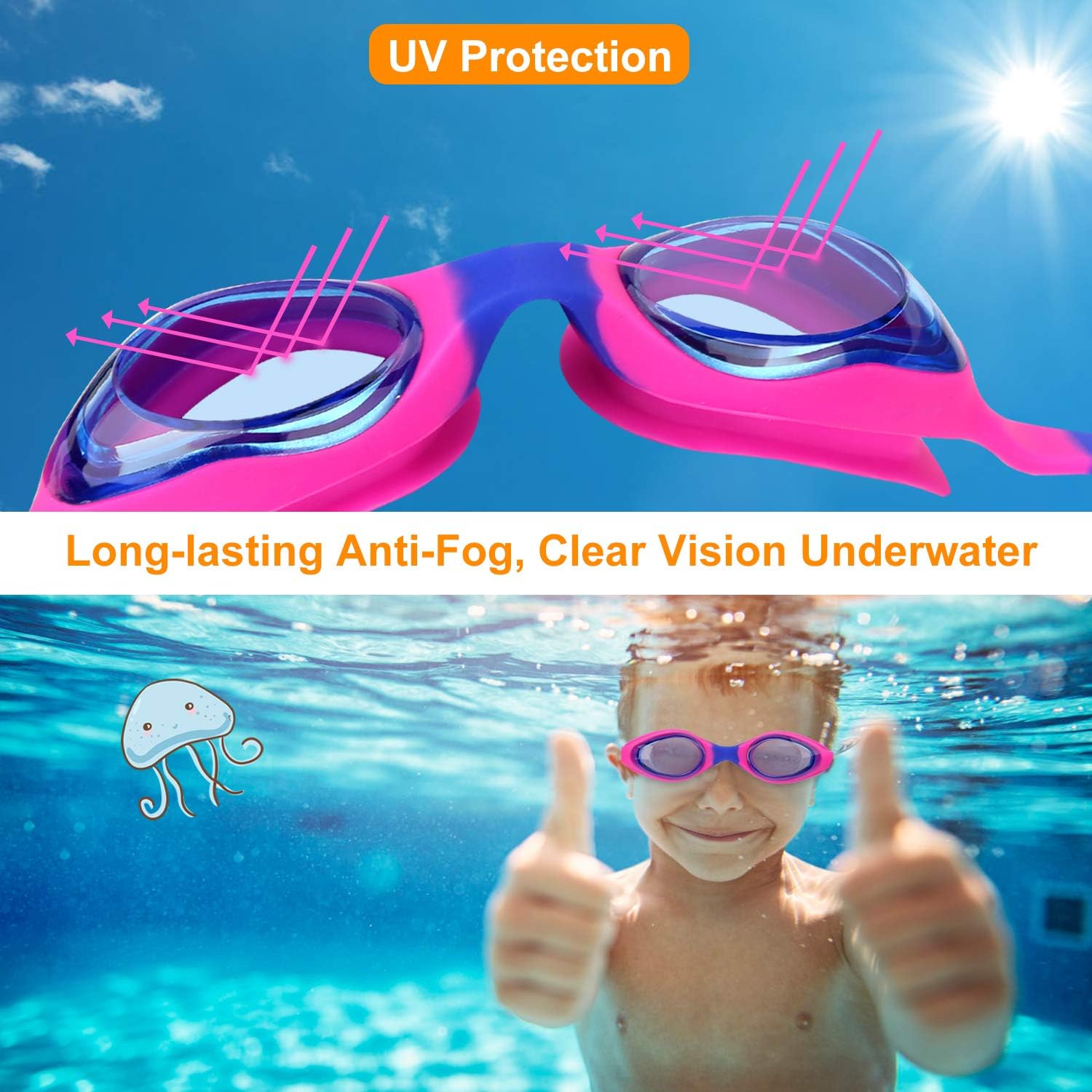 Careula Kids Lunettes De Natation Pour Garçons Et Guadeloupe