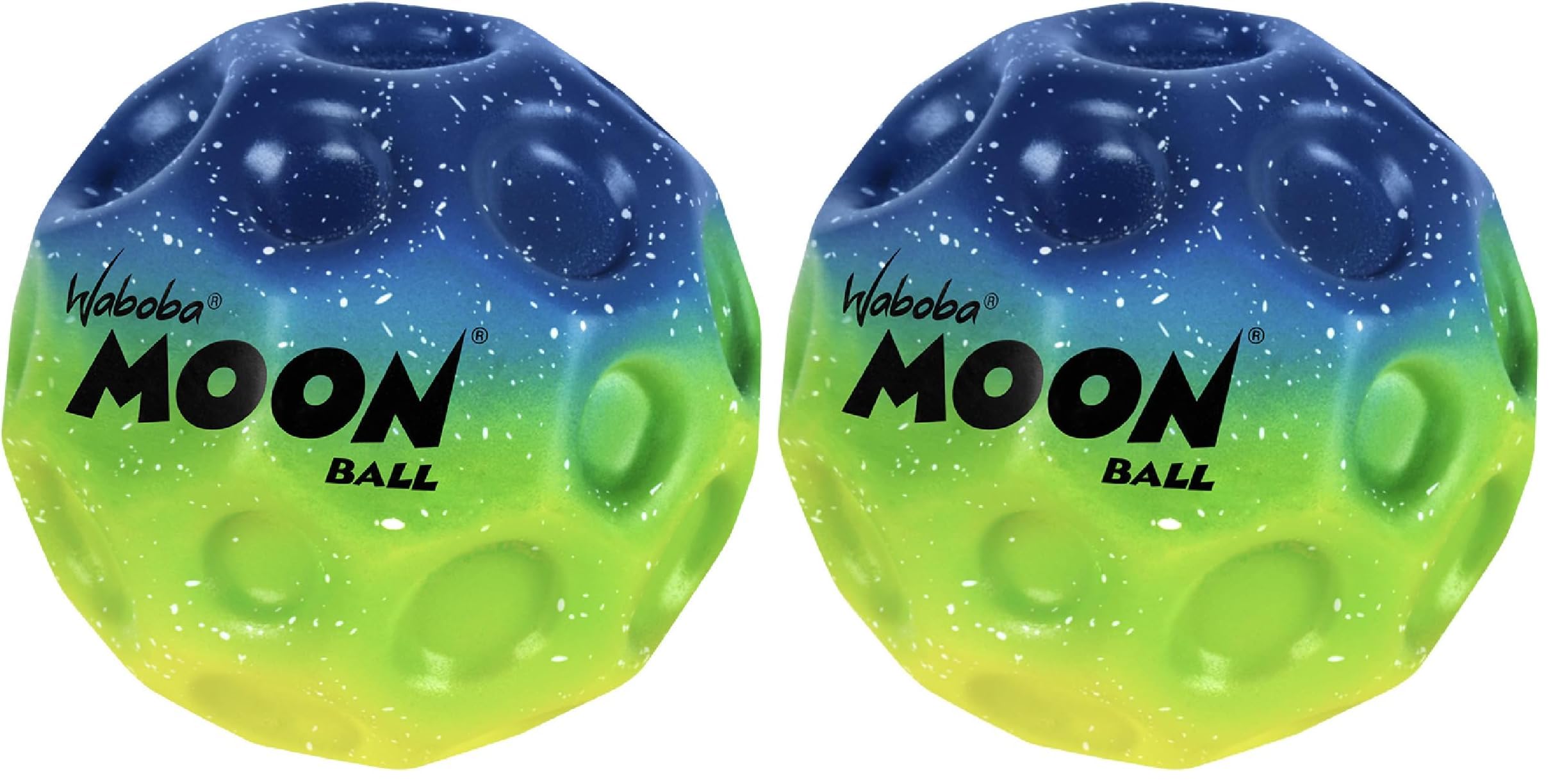 Waboba Moon Ball - Super rimbalzante, Colorata in Neon per Uso Interno ed Esterno - Perfetta per Tutte Le età - Produce Suoni a Scoppio - Facile da afferrare, Colore (65 mm) Undersea