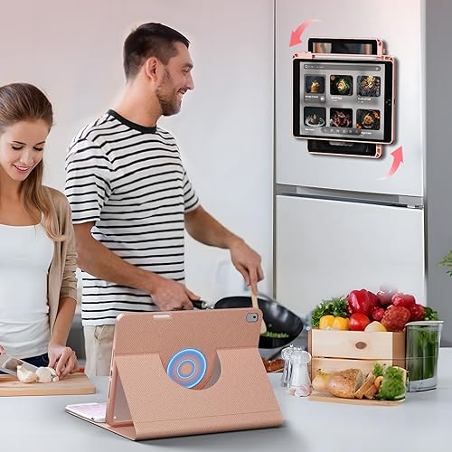 Miniatura 6 de OYEEICE Funda de teclado para iPad de 987 generación de 10.2 pulgadas 202120202019, iPad Pro de 10.5 pulgadas, iPad Air 3 2019, cubierta magnética