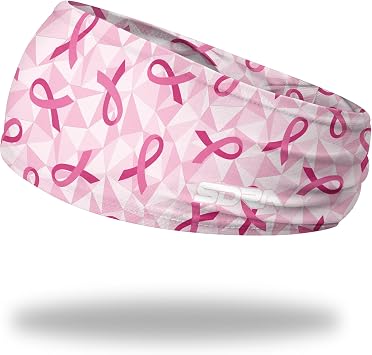 Suddora Pink Ribbon Headbands for Workout, Sports and Fashion