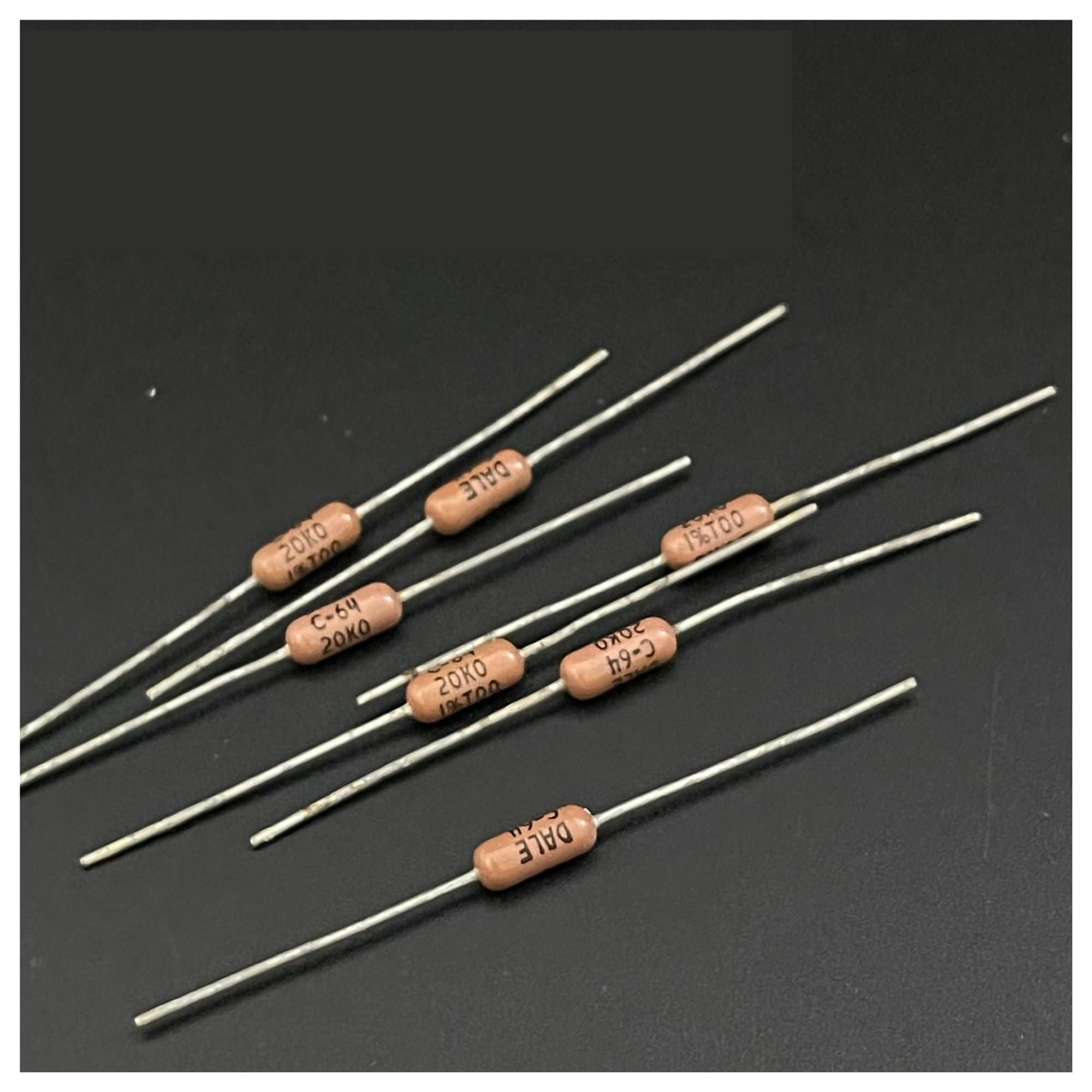 LEOTNNDQ 10pcs 1W 150R 220R 1K 20KR 24.9KR 1% film resistor(20KR 10pcs)
