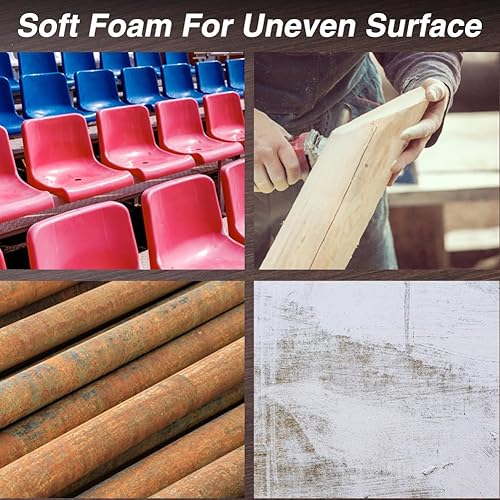 Miniatura 18 de SPEEDWOX Almohadilla de esponja suave de 2 pulgadas con gancho y bucle, paquete de 5 almohadillas de espuma suave, esponja de lijado, almohadilla