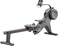 adidas R-21x Rower: Self-Generating Air Rower with 16 Resistance Levels, Heart Rate Chest Strap, Tablet Holder for Home Workouts