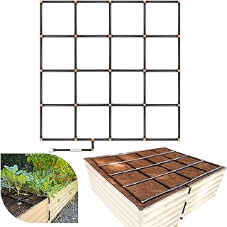 Garden Grid Watering System, 4x4 | Garden Watering System for Raised Bed...