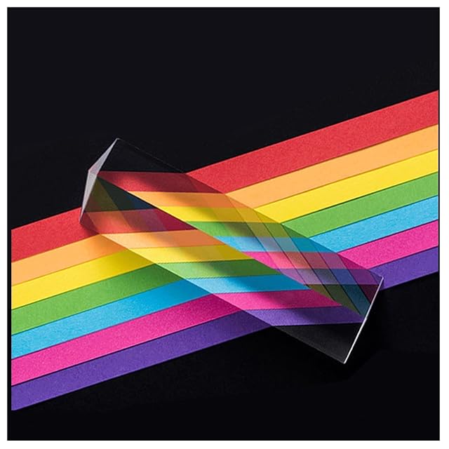 Foto 5 de 8 de ZHYUAN 15CM Prisma Óptico Portátil,Prisma Fotografía,PrismaTriangular de Cristal,PrismaLuz Arco…