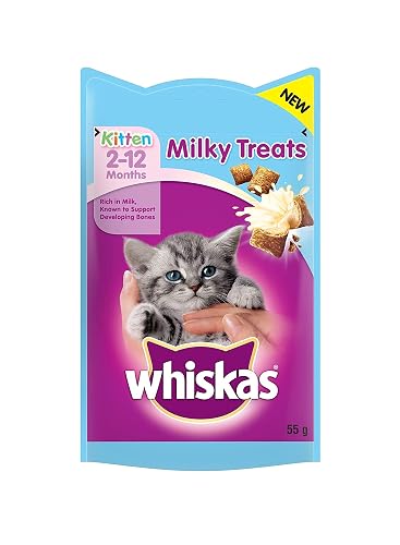 whiskas Kitten 2-12 Months Milky Treats 55g - Milk - 55 g (Pack of 1)