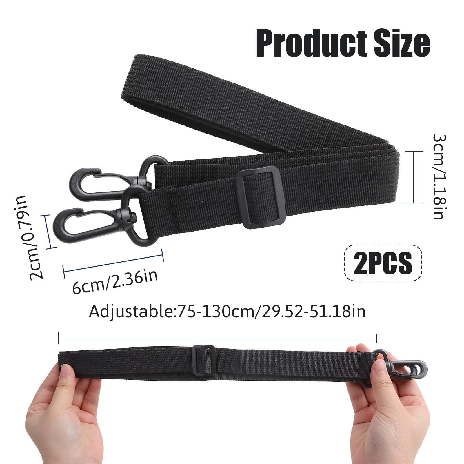 BENAVA Bandoulière Pour Sacs Réglable 75-135 C Arron | Bandoulière