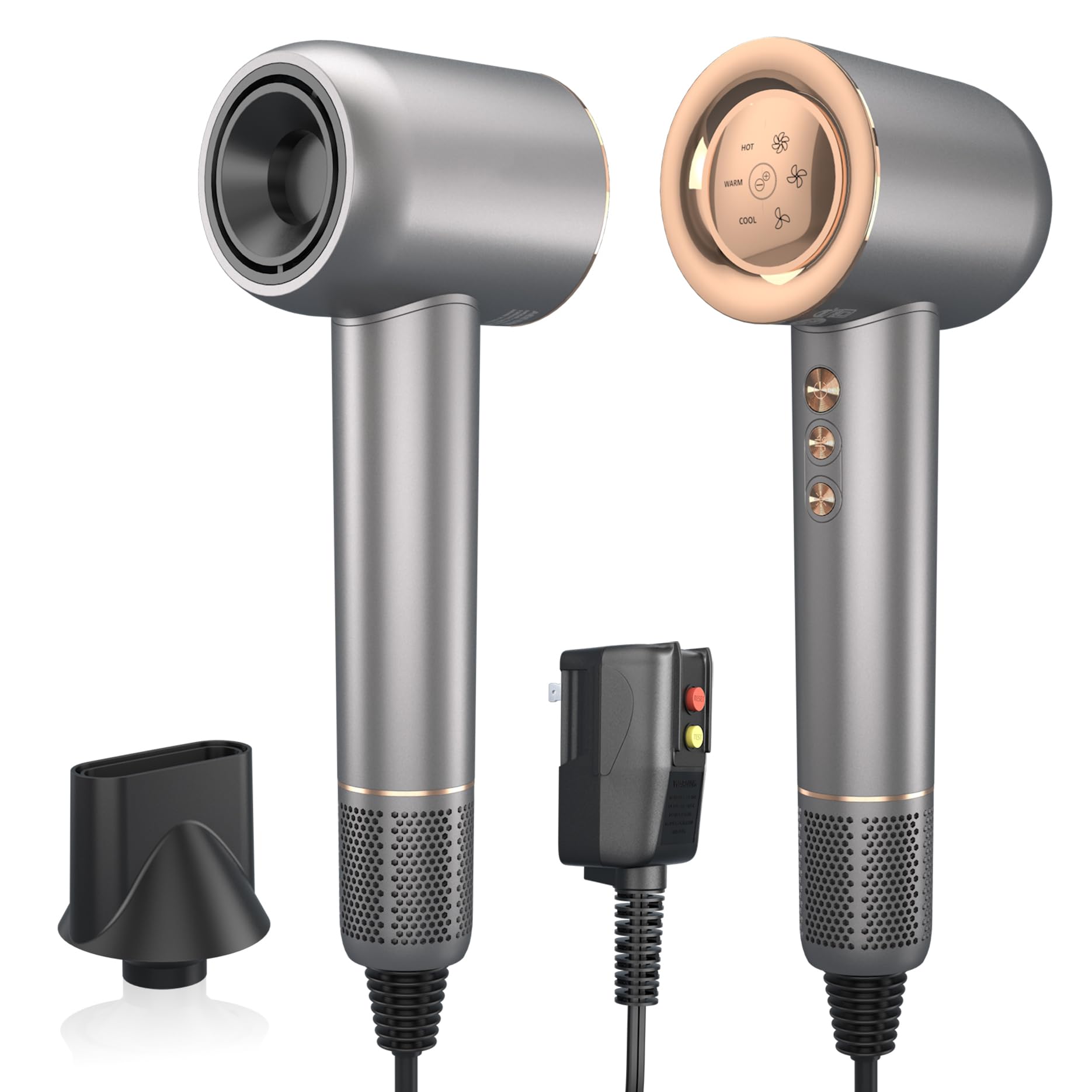 Hair Dryer - 110000 RPM High-Speed Brushless Motor Negative Ionic Blow Dryer for Fast Drying Low Noise Thermo-Control