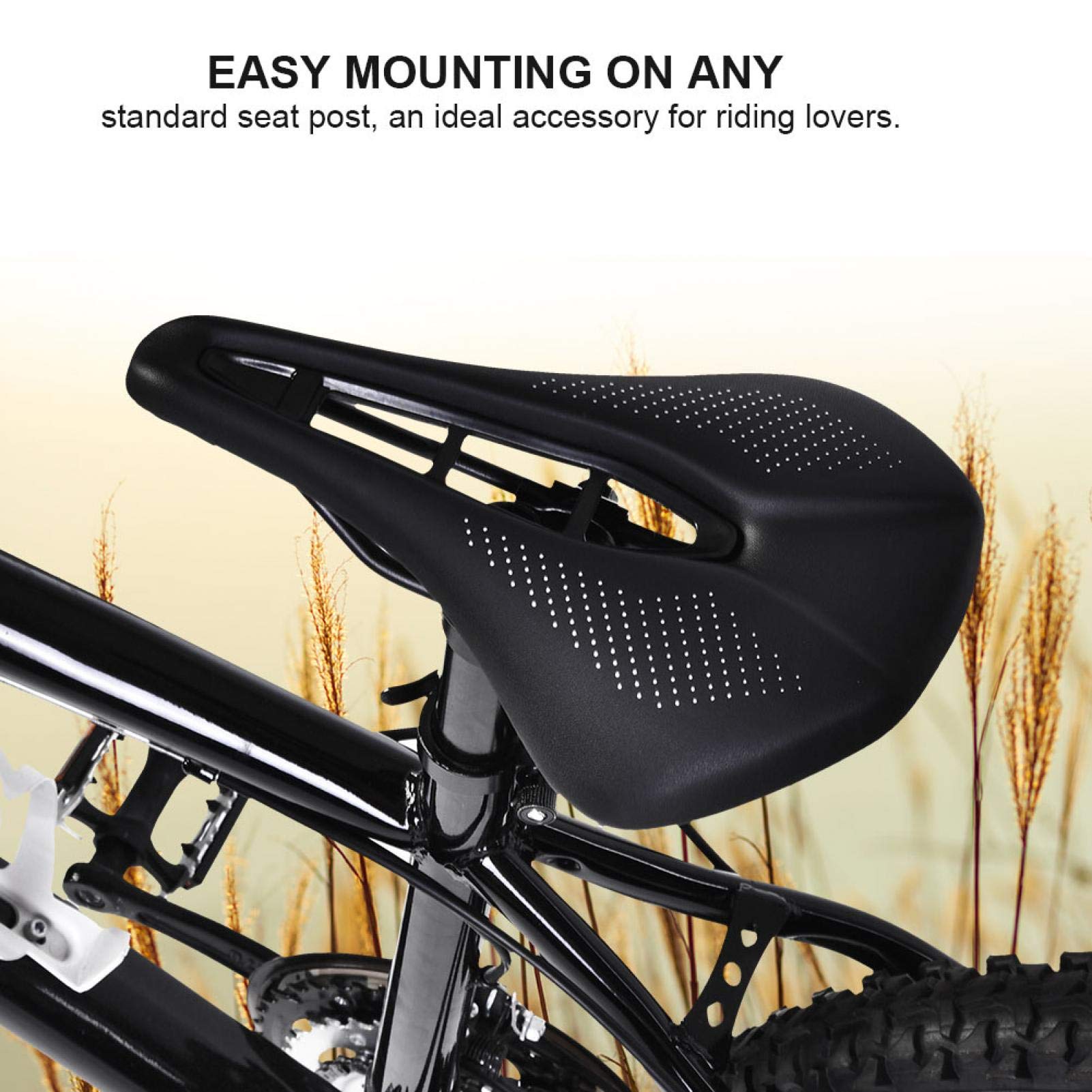 Sella Per Bicicletta – Cuscino Universale Per Sella Bici | Road Mountain Mtb Gel Per Uomo E Donna Per Ciclismo, Ciclismo Su Strada Esercizio