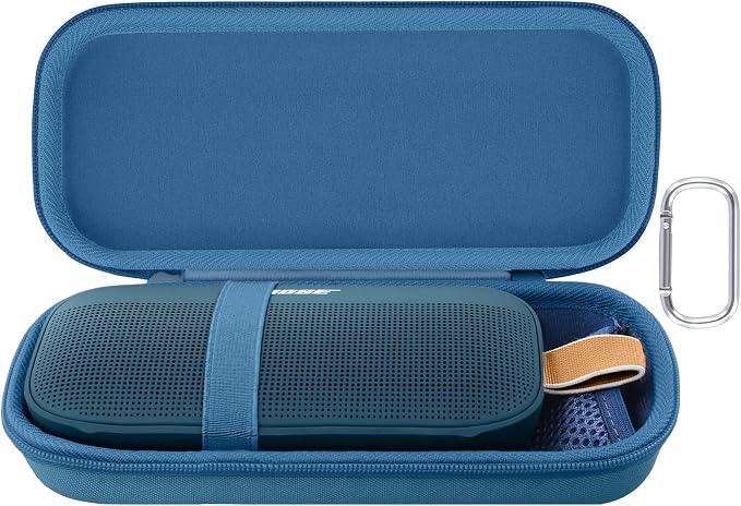 Aenllosi for Bose New SoundLink Flex 2nd Gen/Bose SoundLink Flex Bluetooth Portable Speaker Hard Carrying Case (Case Only) (Twilight Blue)