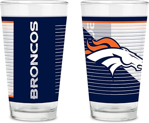 Vista 28 de Rico Industries NFL Football Main - Juego de 2 vasos clásicos de 16 onzas con logotipo impreso digitalmente, apto para lavavajillas NFL Football
