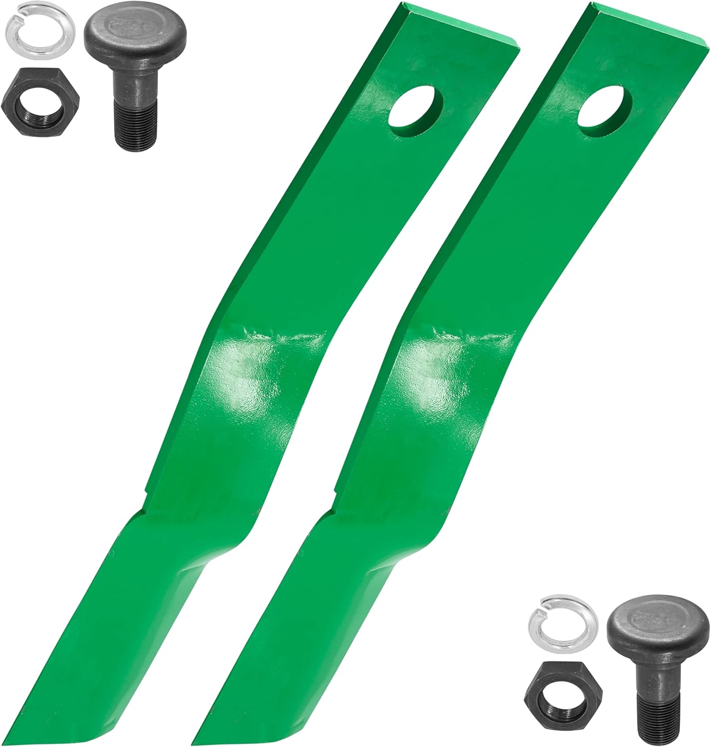 Caltric Rotary Cutter 25in Blades CCW with Bolt kit Compatible with Land Pride RCF2760 RCR2510 RCR3510 / Rotary 820-137C 820137C 802-277C 318-586A