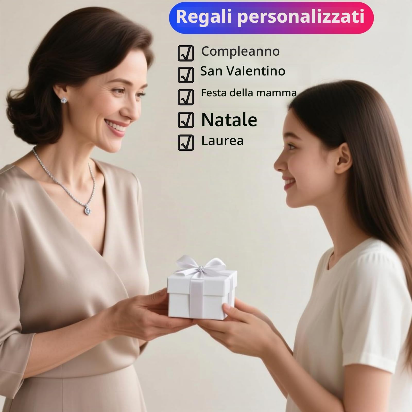 CELESTIA Donna Collana con Iniziale Nome Argent Sterling 925 Ciondolo Cuore Lettera A~Z Gioielli Personalizzato Regali Donne Fidanzata Figlia Compleanno Natale