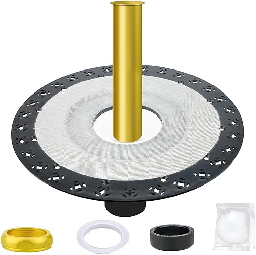 Desagüe de bañera independiente mejorado,Kit de drenaje de bañera independiente,Bañera independiente con tubo de latón y tubo ABS, certificación CUPC