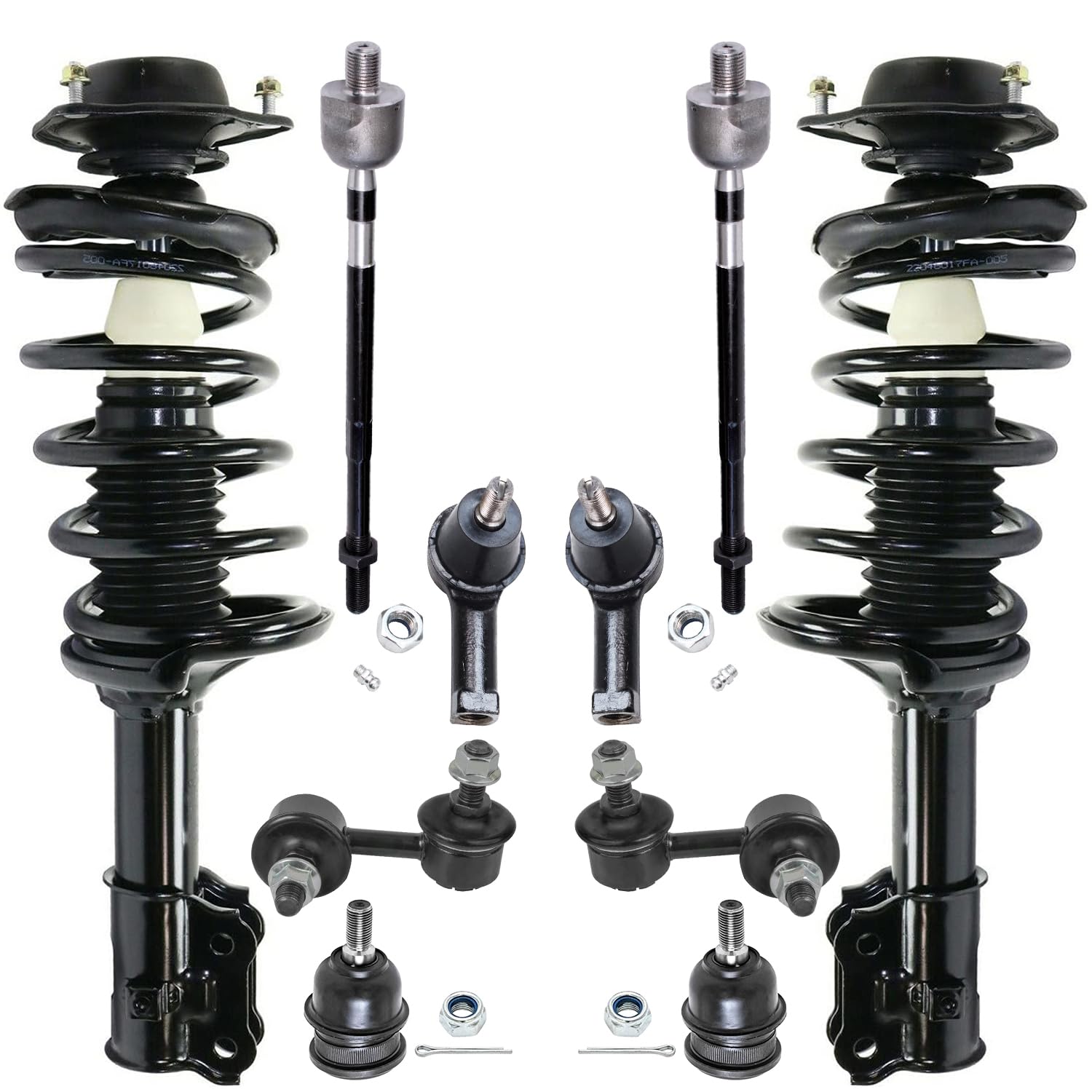 Detroit Axle - Front Struts Suspension Kit for Hyundai 2000-2005 Accent, 2