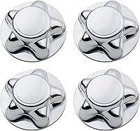 B4B Bang4Buck 4-Pack 7" Chrome Center Caps for 1997-2003 Ford F150 Expedition 5-Lug Steel Wheels - Secure Snap-On Fit