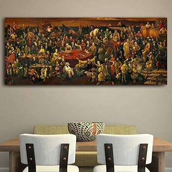 Amazon｜有名な絵画 108 偉人歴史上の有名人キャンバスプリント