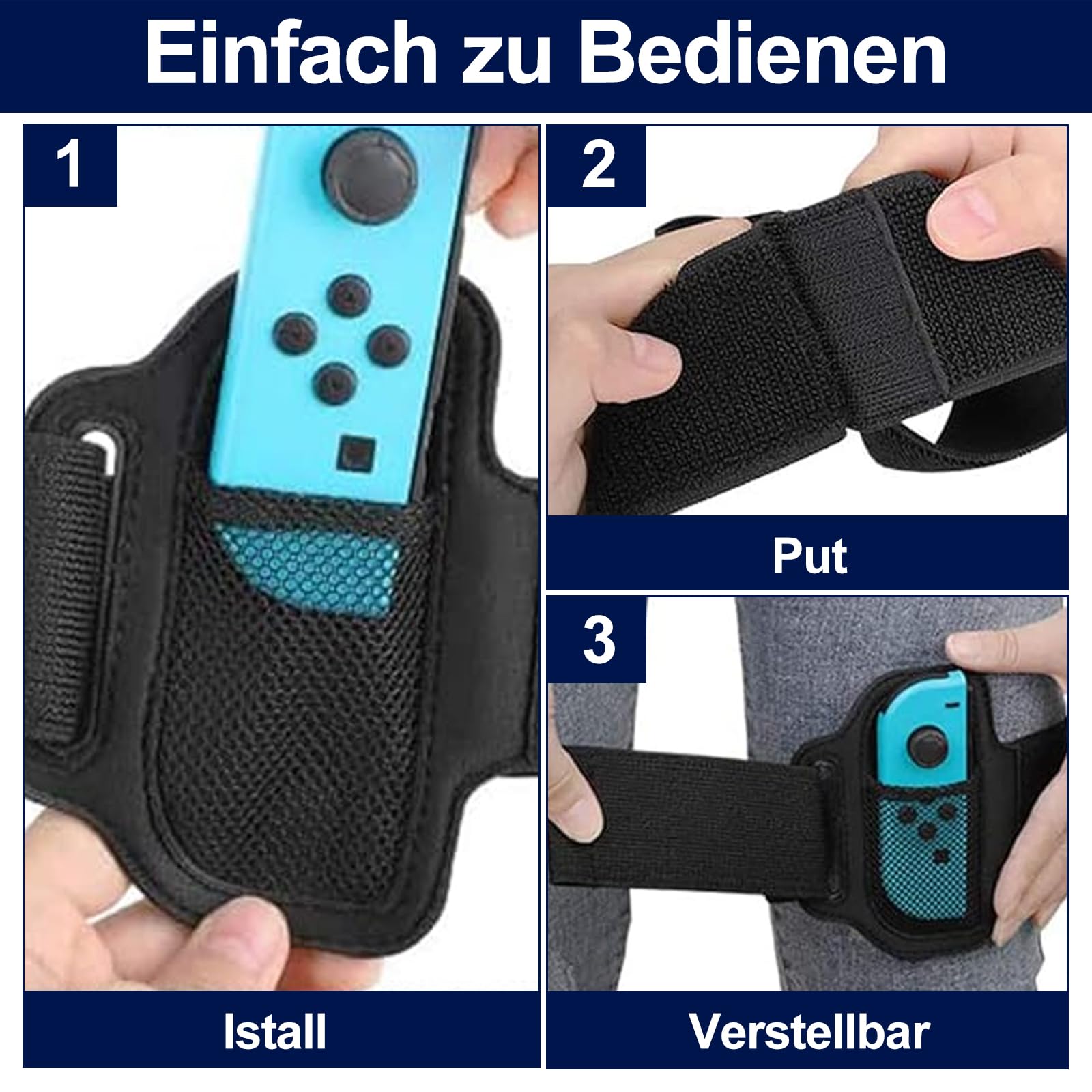 2 pezzi Switch, cinghie elastiche per gambe, cinturini regolabili per switch, fasce elastiche per danza per adulti e bambini (nero)
