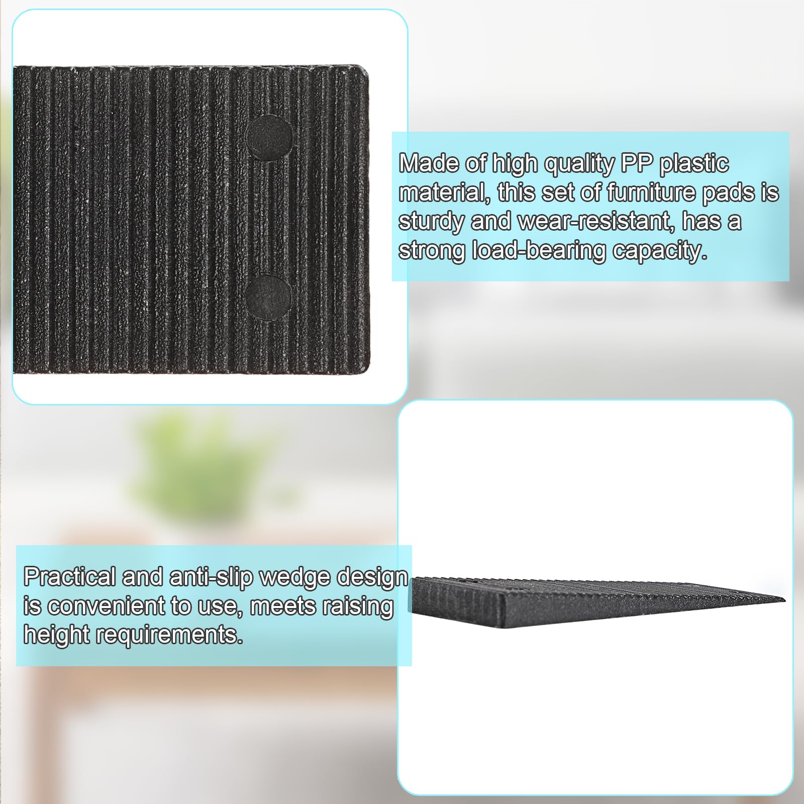 SUMNACON 32 Packs Plastic Composite Shims Leveling Wedges - Image 4