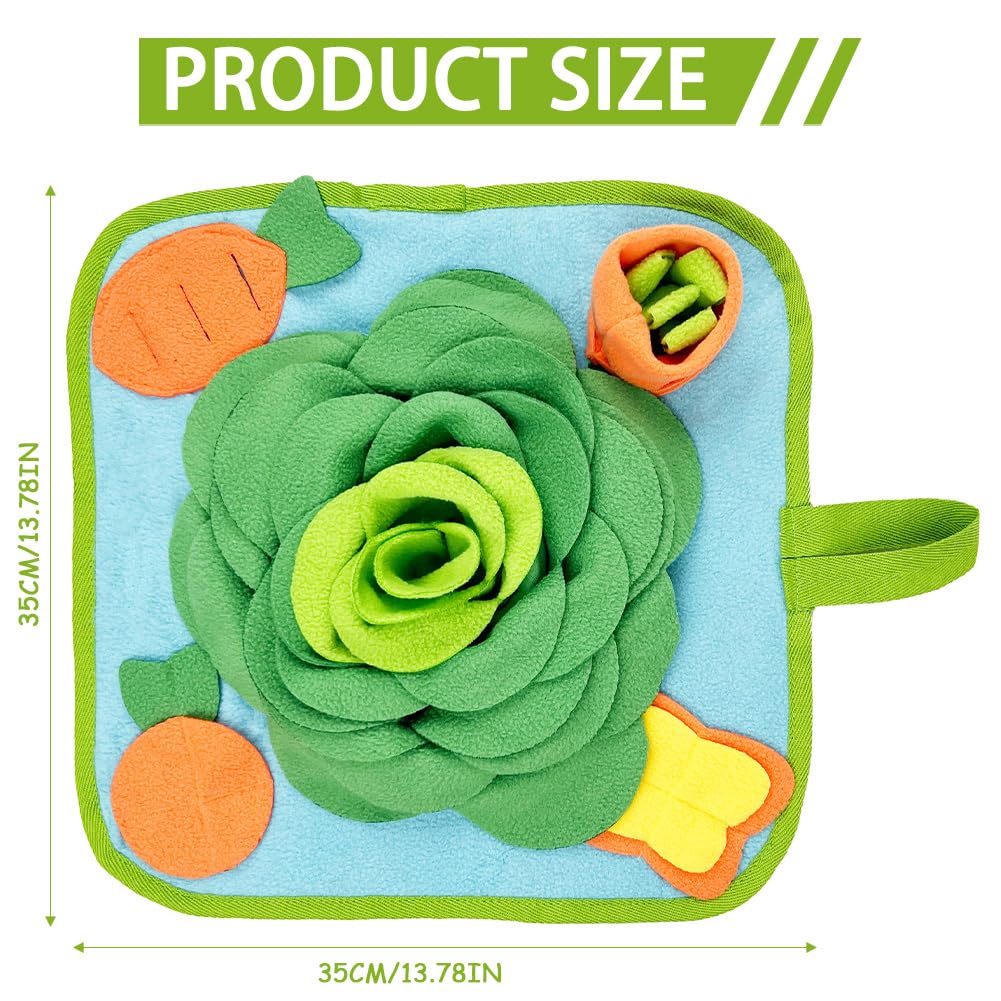 PLUSHCEWT Snuffle Mat for Dogs Snuffle Mat for Puppies Dog Snuffle Mat Rabbit Foraging Mat Interactive Feeding Mats for Medium Small Dogs Small Animals for Boredom Mental Stress Relief (A - Image 3